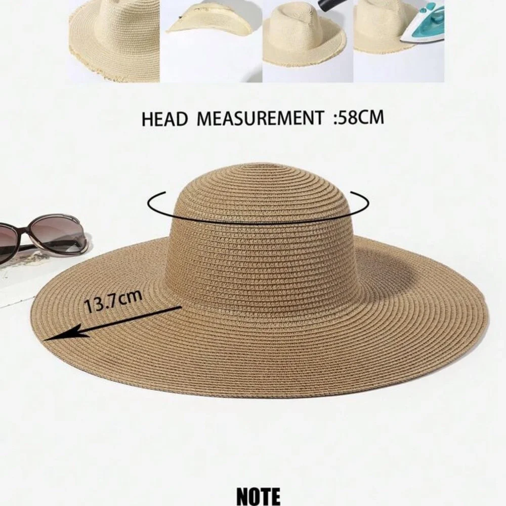 🔴 5 x $19 | NWT Sun Protection Wide Brim Beach Hat - Picture 6 of 6